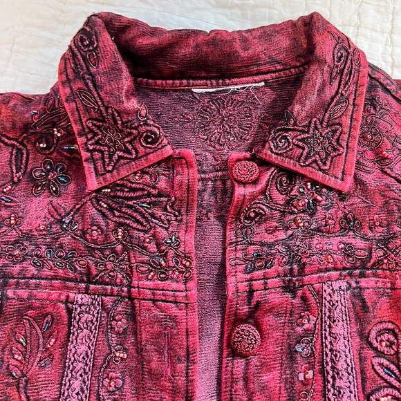 Vintage Embroidered Floral Jacket - Picture 3 of 5